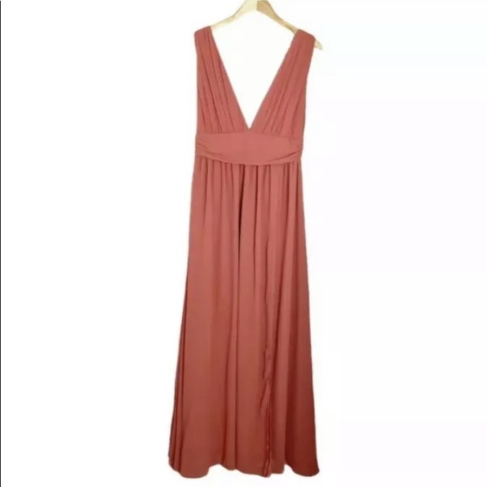 Lulu’s Heavenly Hues Rusty Rose Long Dress
